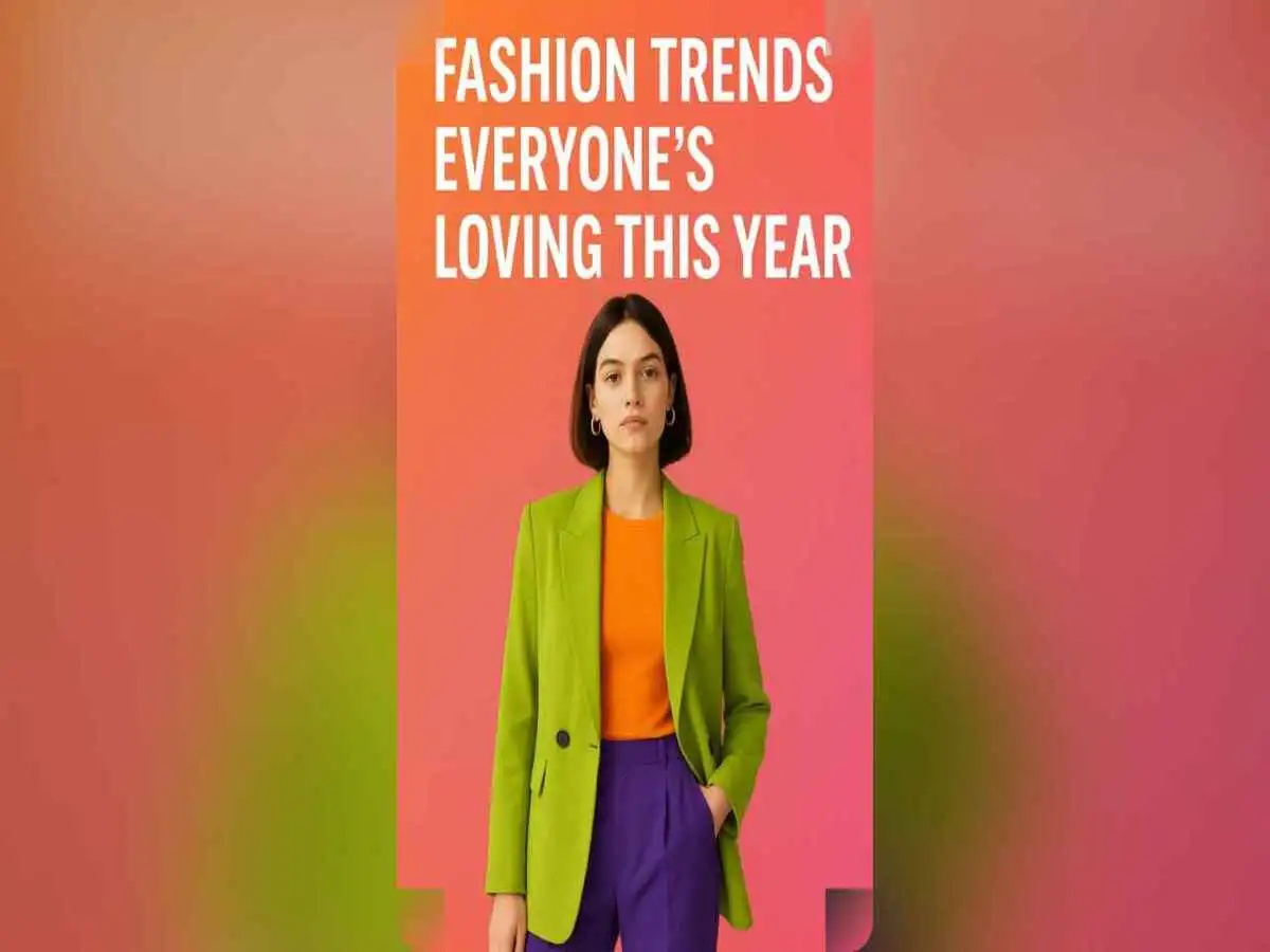 Stylish models wearing trendy bold colors and sustainable fabrics on a runway