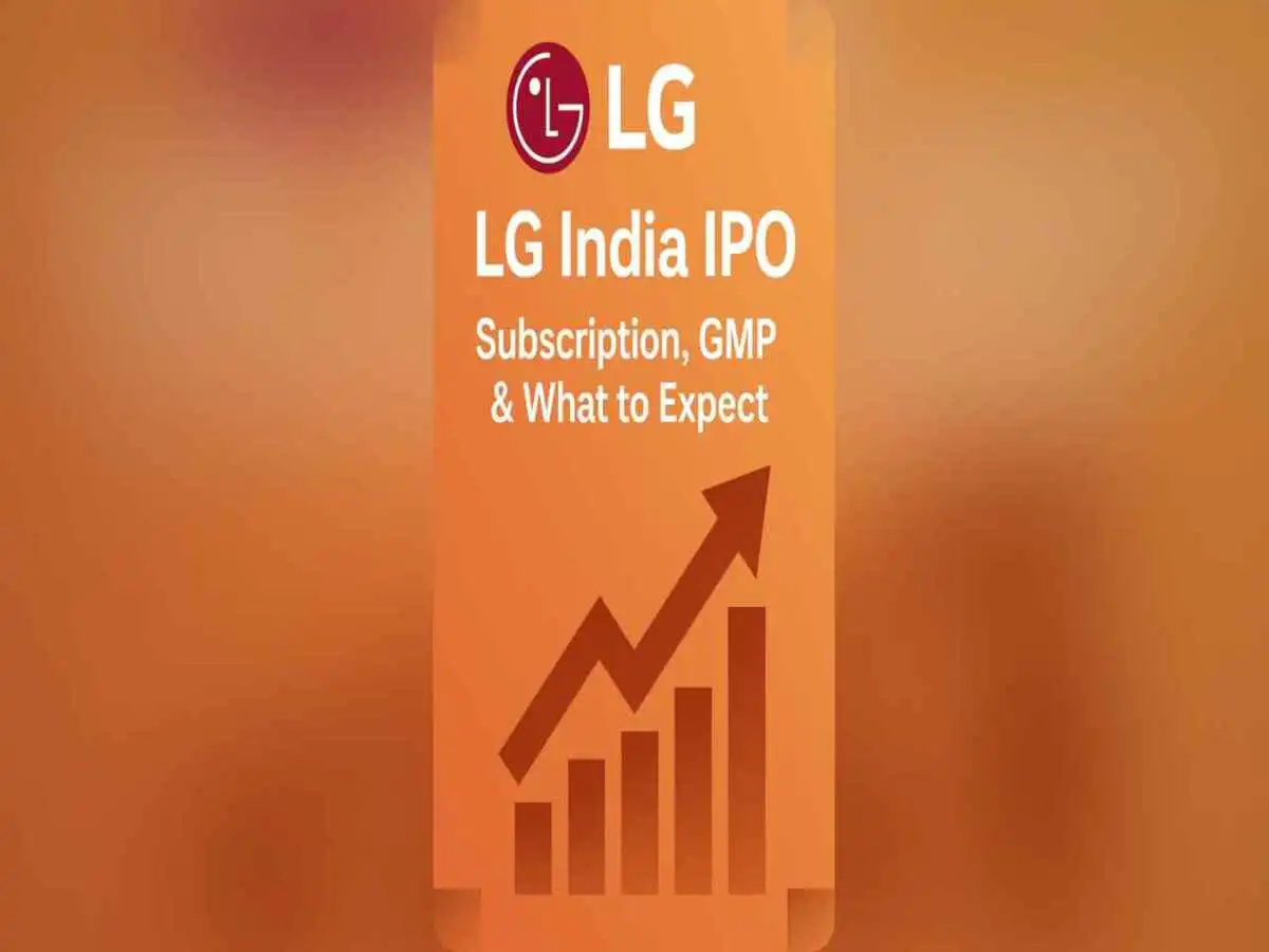 LG Electronics India IPO concept – stock market graphics
