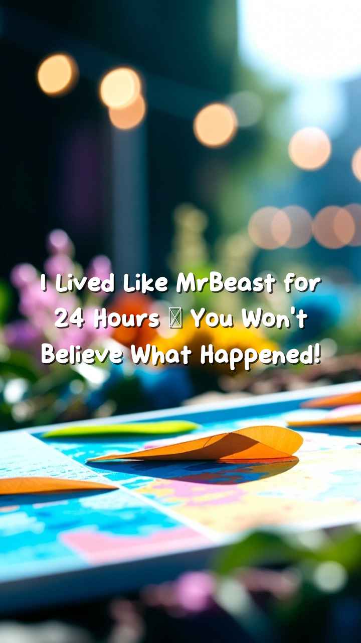 I Lived Like MrBeast for 24 Hours – You Won’t Believe What Happened!