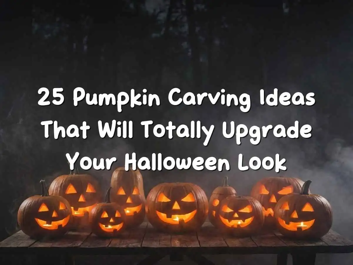 Creative carved pumpkins glowing with unique and spooky Halloween designs