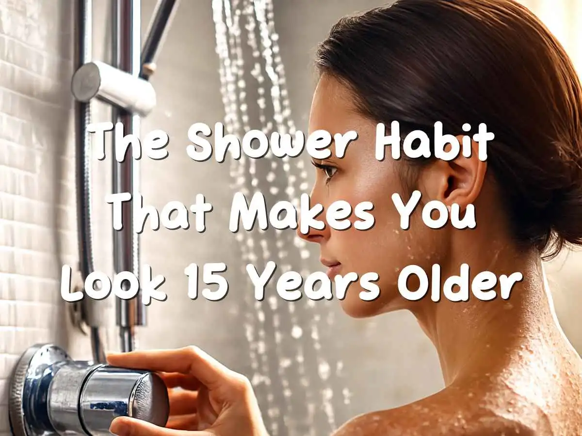 महिला शावर का तापमान कम करके त्वचा की सुरक्षा करती हुई