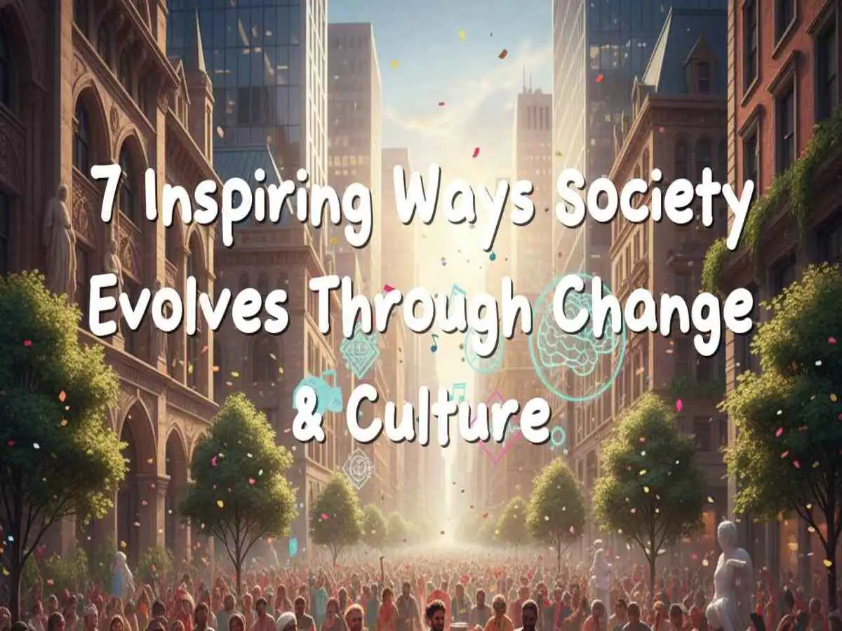 People from diverse cultures connecting through art, food, and ideas in a lively city setting