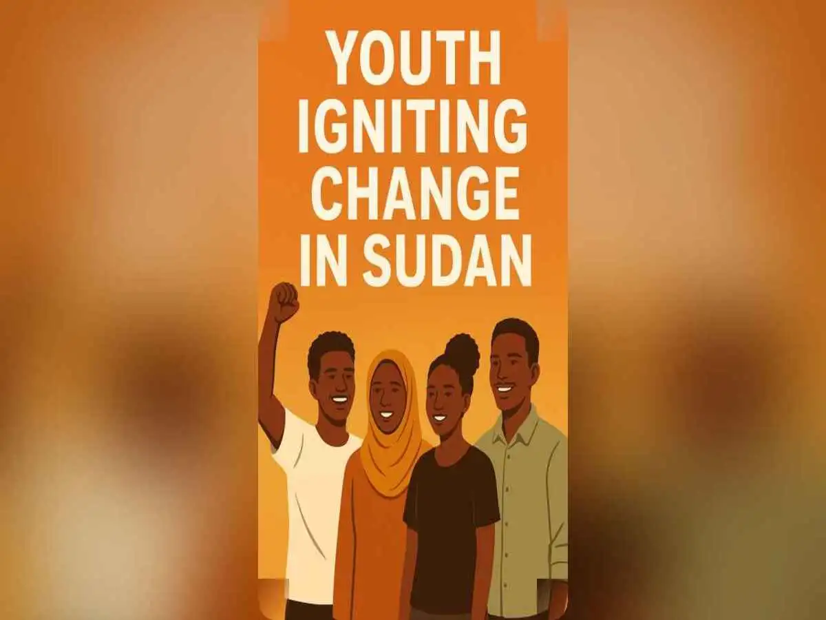 Sudanese youth working together on social projects